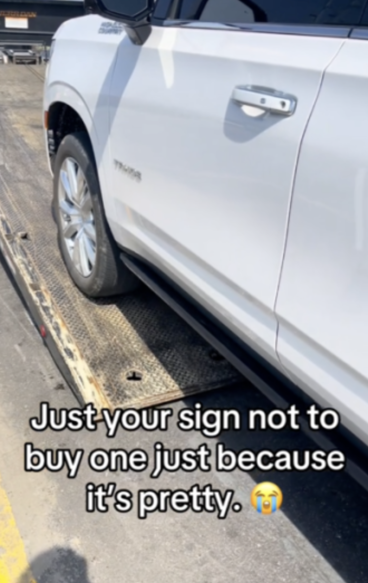 car loaded onto a truck